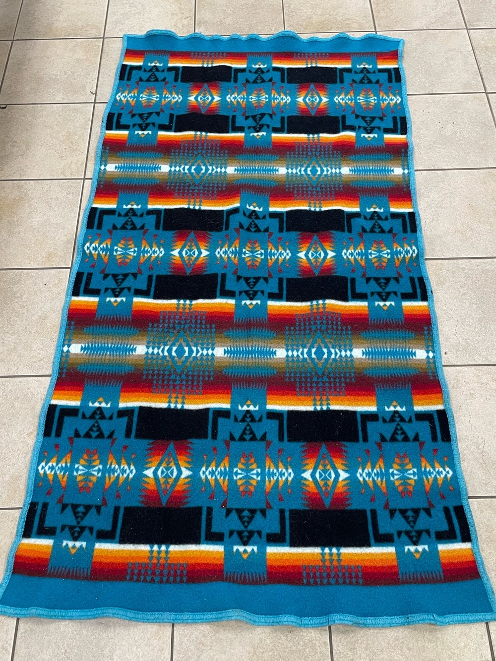 Pendleton Beaver State Chief Joseph Colorful Wool Blanket
